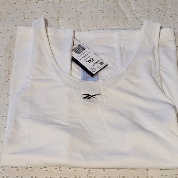 ID Train Supremium Tank Top - White, Reebok, Women's 2XL, NWT - Picture 3 of 8